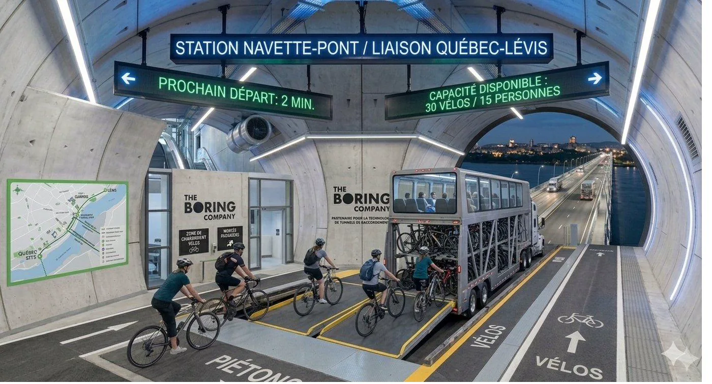 Stazione di navetta-camion / collegamento Québec-Lévis